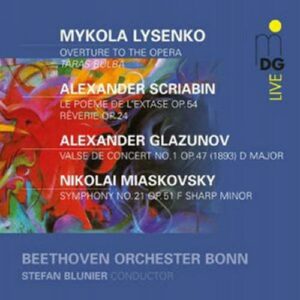 Glazunov/Lysenko/Miaskovsky/Skriabin : Concert Waltz/Overture "Taras Bulba"/Symphony No.