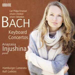 Anastasia Injushina, piano : C.P.E. Bach - J.C. Bach - J.S. Bach : Concertos pour clavier