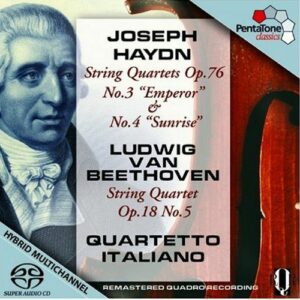 Haydn/Beethoven : String Quartets Kaiser & Sunrise/Op.18/5