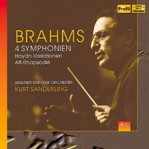Brahms : Les quatre symphonies. Sanderling.