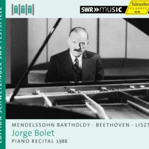 Jorge Bolet joue Mendelssohn, Liszt et Beethoven : Œuvres pour piano.