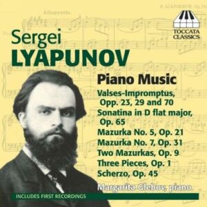 Lyapunov : Musique pour piano. Glebov.