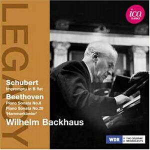 Wilhelm Backhaus : Schubert, Beethoven.