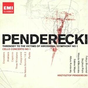 Penderecki : Anaklasis, Symphonie n°1, Fonogrammi, De Natura Sonoris, Capriccio, Canticum Canticorum Salomonis, Le Rêve de Jacob, Partita, Conc. violoncelle n°1...
