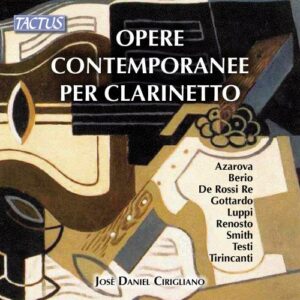 Josè Daniel Cirigliano, clarinette : Opere Contemporanee per Clarinetto