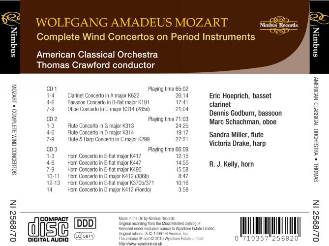 Mozart : Intégrale des Concertos à vents
