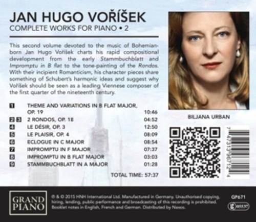Vorisek, Jan Hugo: Complete Works For Piano