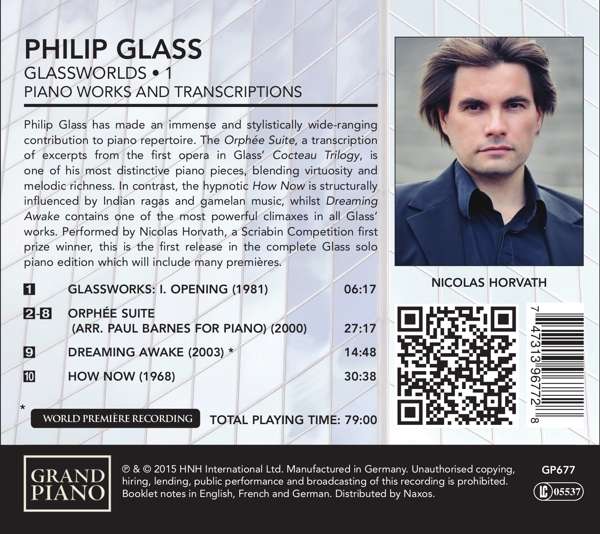 Glass, Philip: Glassworlds Vol 1
