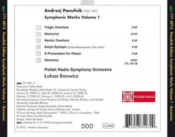 Andrzej Panufnik : Orchestral Works