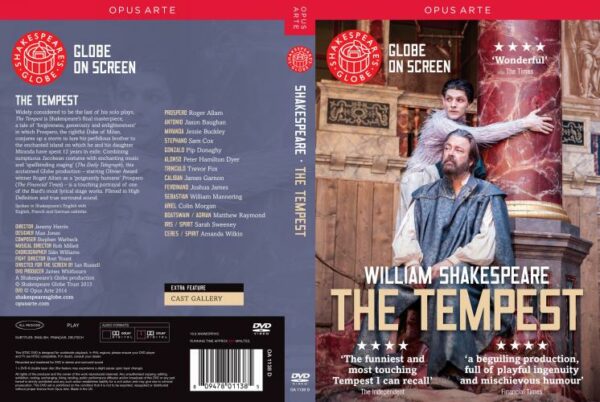 William Shakespeare : The Tempest. Allam, Baughan, Warbeck, Herrin.