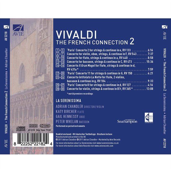 Vivaldi : The French Connection 2. Chandler.