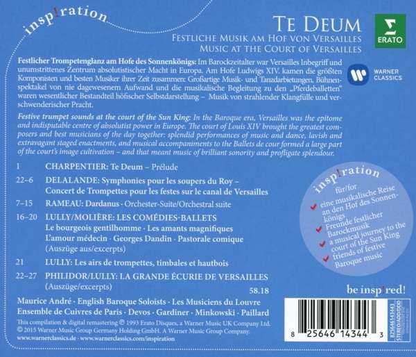 Charpentier / Rameau / Lully: Te Deums: Music At The Court