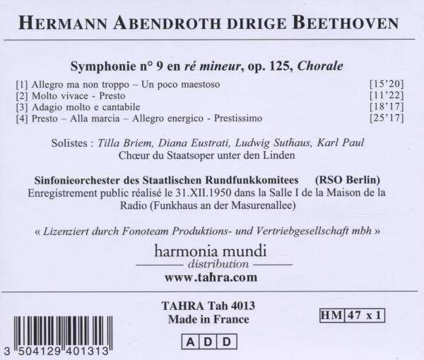 Beethoven : Symphonie N° 9
