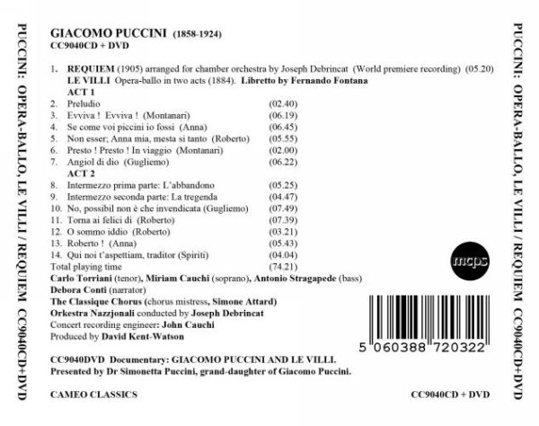 Puccini, Giacomo: Le Villi ; Requiem
