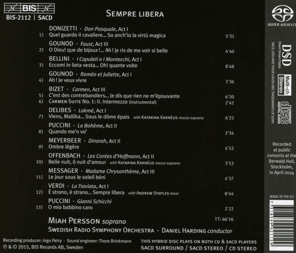 Verdi / Donizetti / Gounod / Puccini / Bellini / Bizet: Sempre Libera