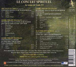 Le concert spirituel, au temps de Louis XV. Savall.