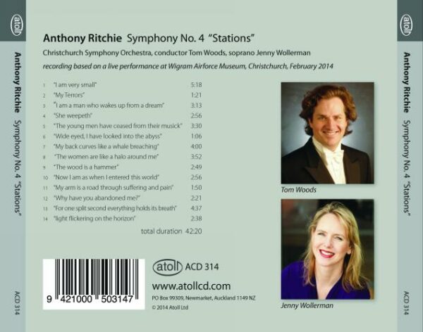 Ritchie, Anthony: Stations - Symphony No. 4