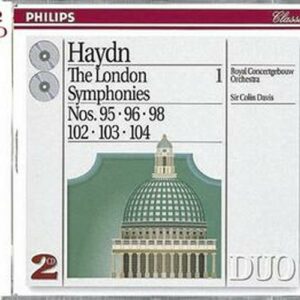 Haydn : Symphonies N 95-96-98-102-103-104-C.Davis-Royal Conc.G