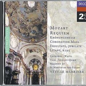 Mozart : Requiem-Messe Du Couronnement-Marriner