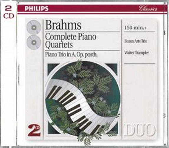Brahms : Quatuors Piano Op 25-Op60-Op26-Trio Pia Beaux Arts Tr