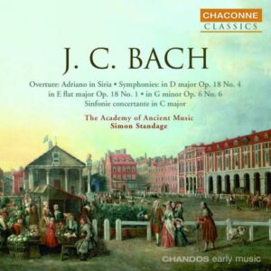 Johann Christian Bach : Symphonie pour 2 orchestres - Symphonies n° 4 & 6 - Sinfonia concertante...