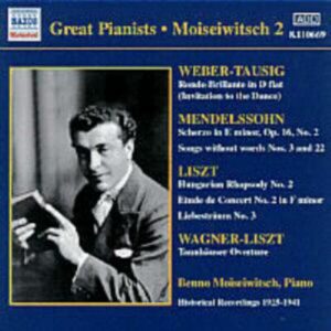 Benno Moiseiwitsch : Great Pianists : Moiseiwitsch, volume 2 (1925-1941)