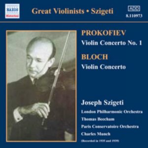 Concertos Pour Violon : Prokofiev, Bartok, Bloch...