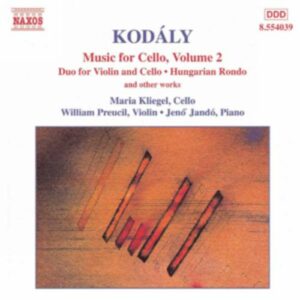 Kodály : Music for Cello, Volume 2