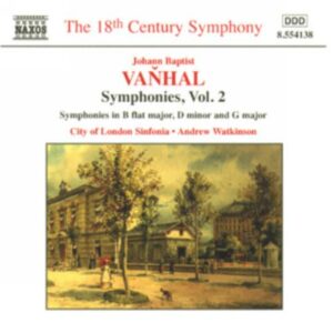 Jan Krtitel Vanhal : Symphonies, Vol. 2