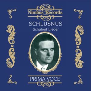 Schubert : Heinrich Schlusnus - Schubert Lieder