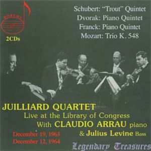 Franz Schubert - Wolfgang Amadeus Mozart : The Juilliard Quartet at the Library of Congress, volume 1