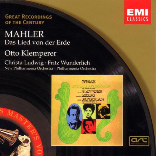 Mahler : Le Chant de la terre. Wunderlich, Ludwig, Klemperer.