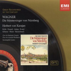 Wagner : Maîtres chanteurs. Adam, Kollo, Donath, Karajan.