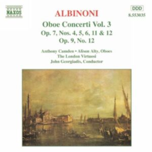 Tomaso Giovanni Albinoni : Oboe Concertos, Vol. 3