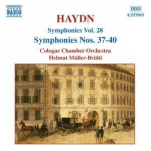 Haydn : Symphonies vol.28 Nos. 37, 38, 39, 40
