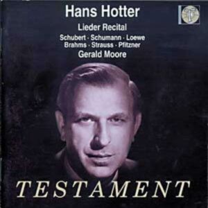 Hans Hotter : Lieder