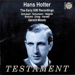 Hans Hotter : Lieder - Les premiers enregistrements pour Pathé (1946-1987)