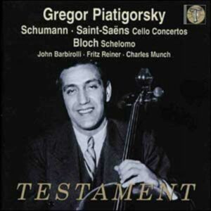 Gregor Piatigorsky : Œuvres pour violoncelle et orchestre