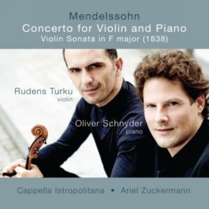 Mendelssohn : Cto, sonate pour violon et piano. Turku, Schnyder.