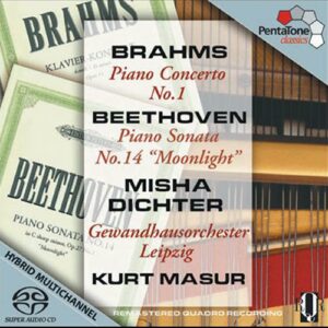Brahms : Concertos pour piano n° 1. Dichter, Masur.