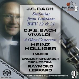 Js/Bach, Cpe/Vivaldi Bach : Sinfonias from Cantatas BWV 12&21/4 Oboe Concerti