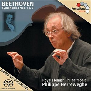 Beethoven : Symphonies 1 et 3. Herreweghe.