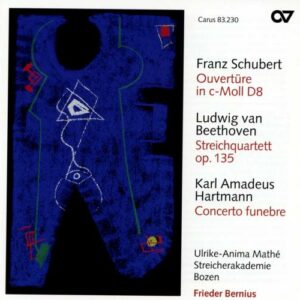 Schubert, Beethoven, Hartmann : Œuvres orchestre à cordes. Bernius.
