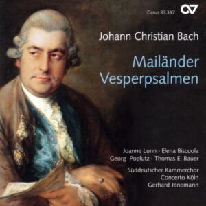 Bach J.C. : Mailänder Vesperpsalmen. Concerto Köln, Janemann.