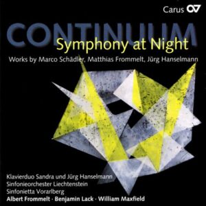 CONTINUUM. Symphony at Night. Œuvres de Schädler, Frommelt, Hanselmann.