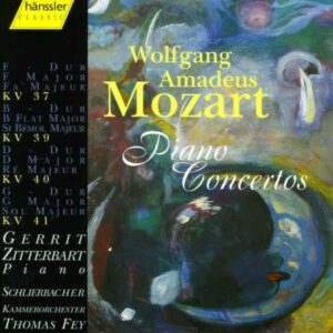 Mozart W A : Piano Concertos, KV 37, KV 39, KV 40, KV 41