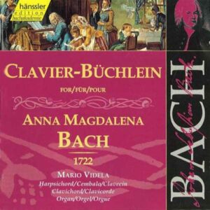 Bach J S : Clavier Book for Anna Magdalena Bach (1722)