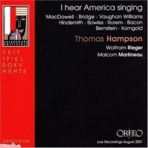Hampson : I Hear America Singing
