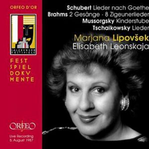 Marjana Lipovsek : Schubert, Brahms, Moussorgski.