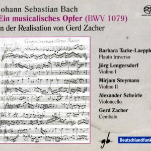 Bach : Une offrande musicale (arr. Gerd Zacher).